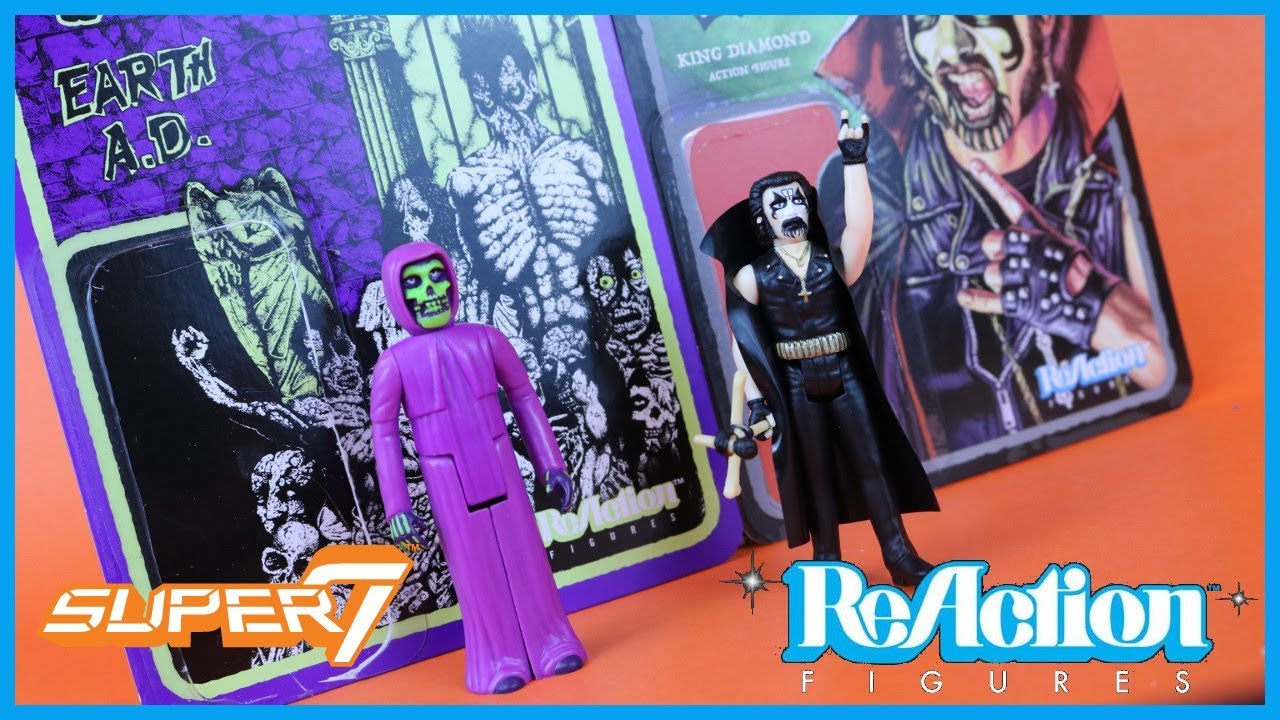 Super7 ReAction Figures MISFITS EARTH A.D. FIEND & KING DIAMOND Action Figure Toy Review