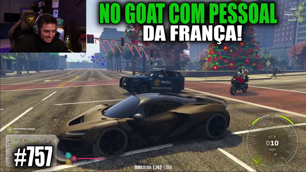 CORINGA NO GOAT COM O PESSOAL DA FRANÇA! GTA PVP  EP.757