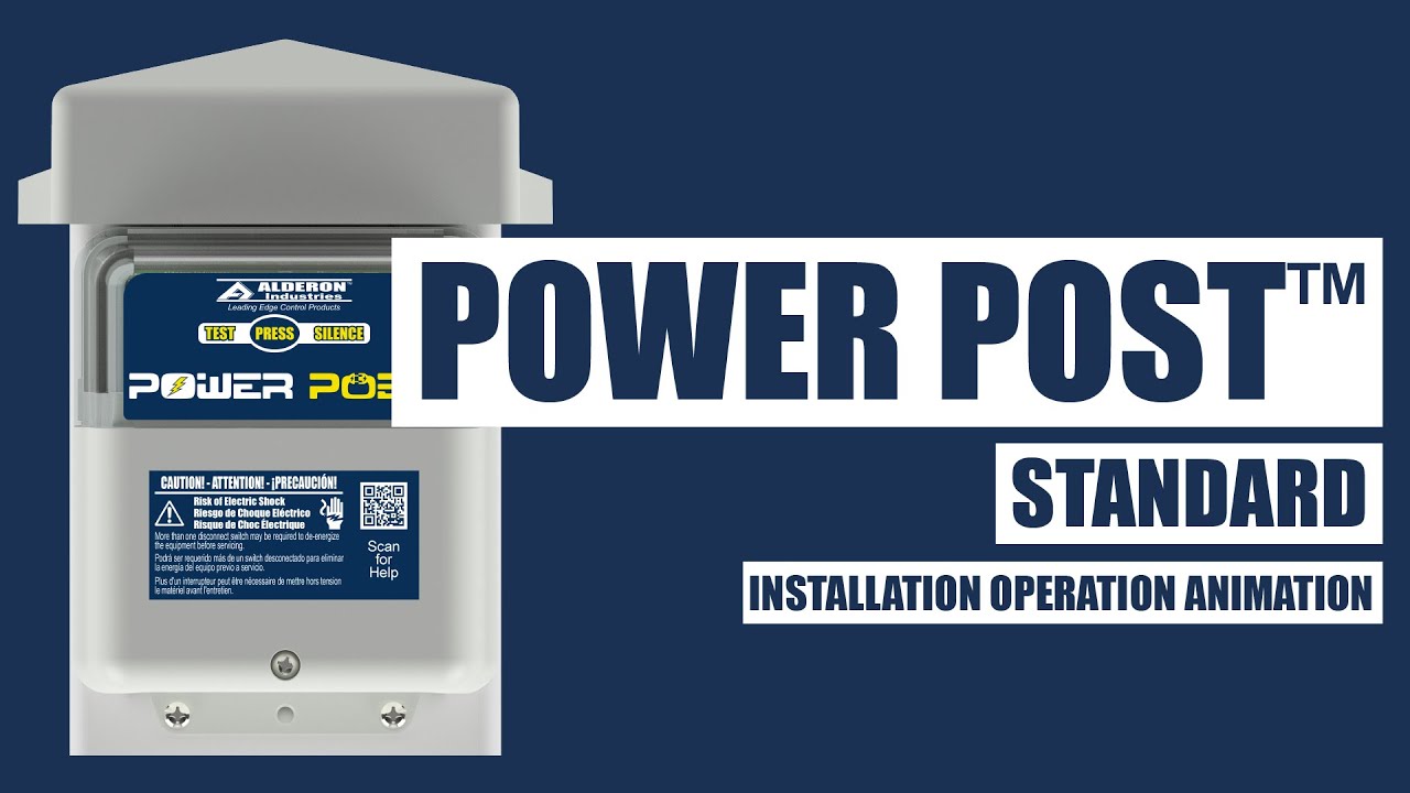 Power Post Standard - Installation Operation Animation