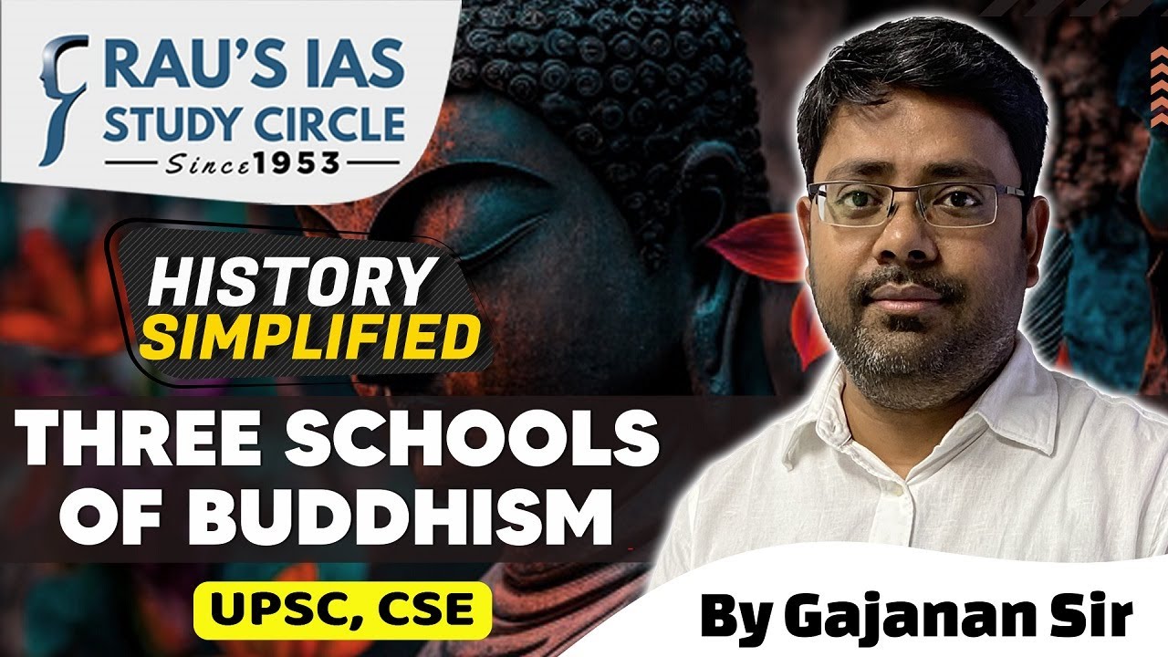 Three Schools of Buddhism | By Gajanan Dwivedi | History Simplified | UPSC 2024 | Rau's IAS