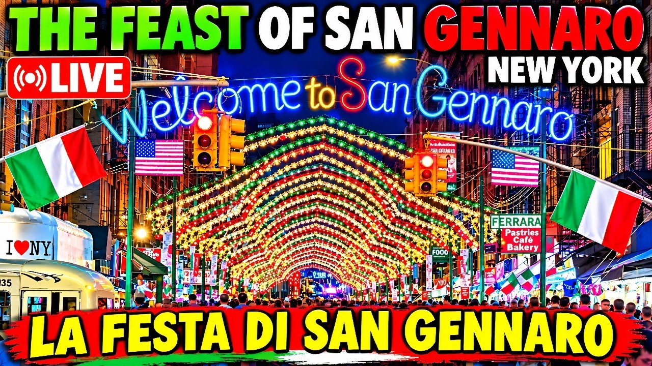 🇮🇹 The Feast of SAN GENNARO New York City LIVE 🇮🇹 La Festa Di San Gennaro 🇮🇹 🇺🇸 1st day IRL!