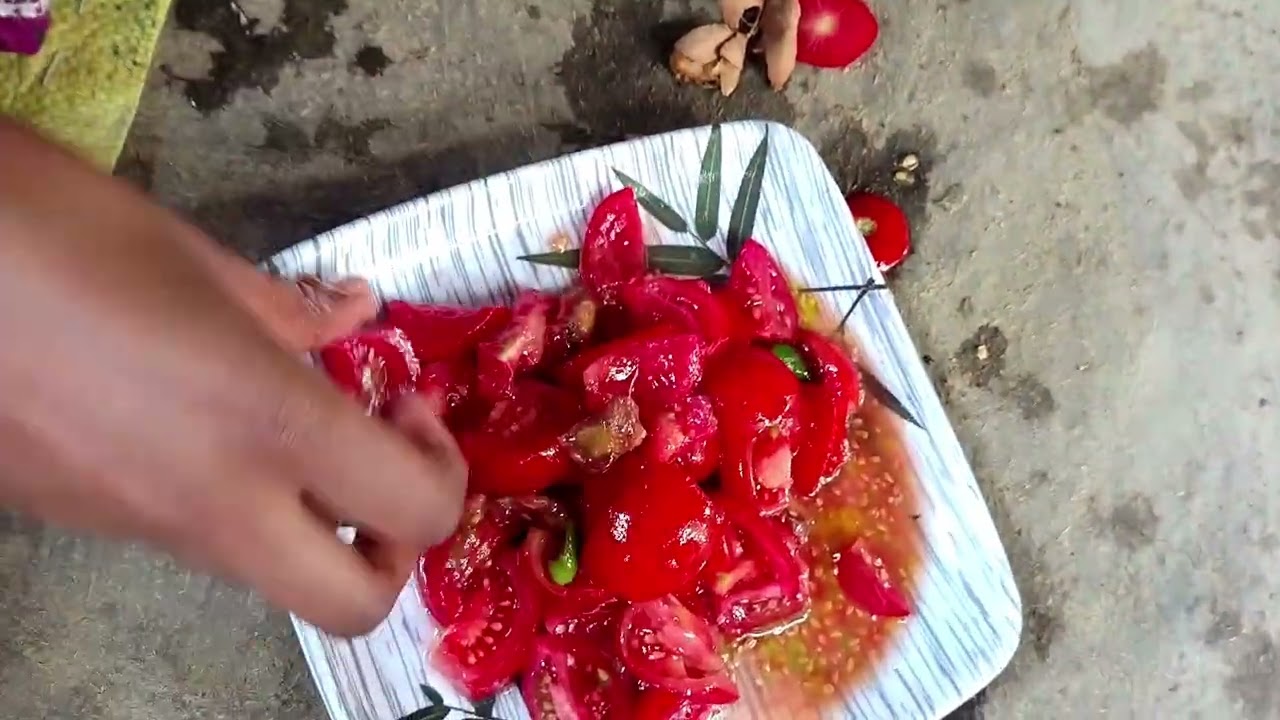 #টমেটো মাখা 🤤
