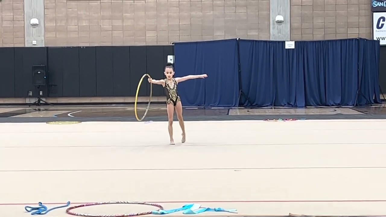 Emma Adams level 6 hoop routine Region 1 championship