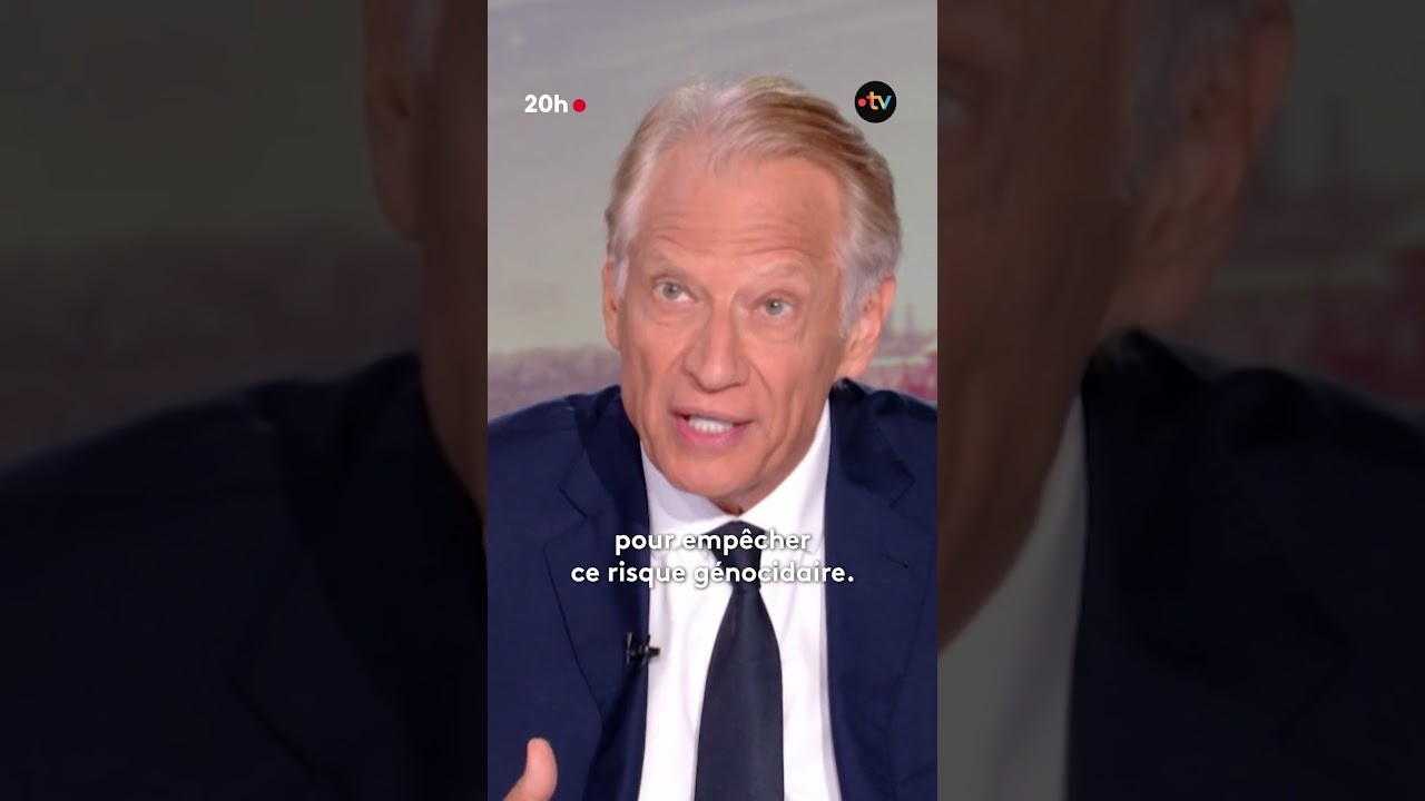 G&eacute;nocide, Gaza, &Eacute;tat palestinien... Dominique de Villepin est l'invit&eacute; du 20h