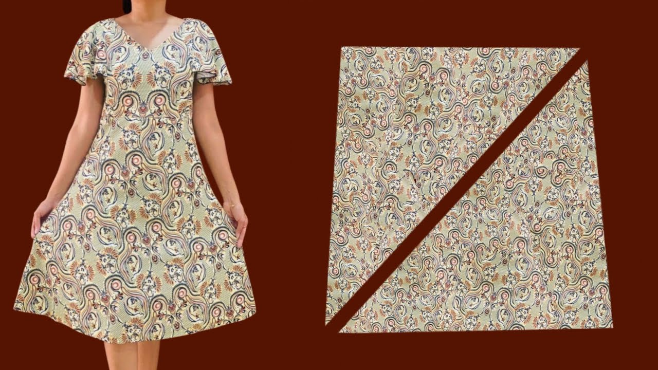 🔥WOW Very Stylish Dress Pattern 🧵 Stylish Dresses Cut and Sew Pattern in 10 Minutes Trends Dresses