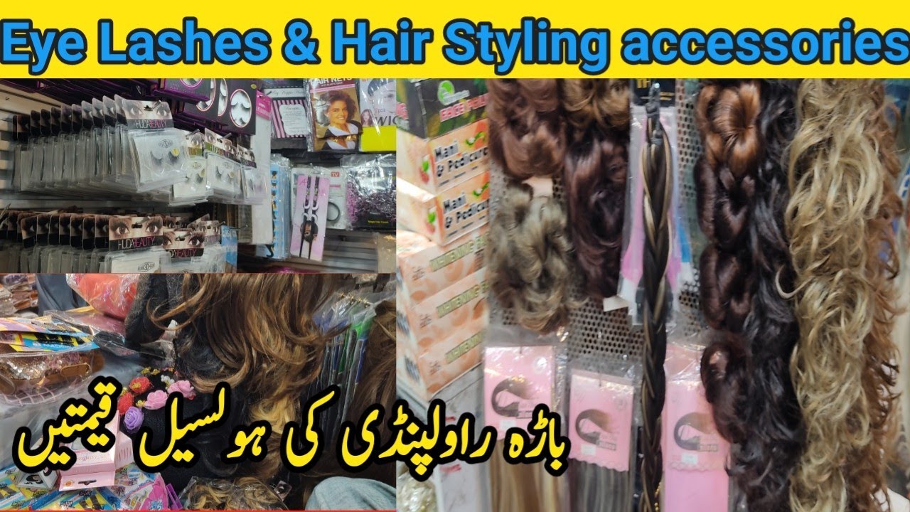 bara market/sasti market/whole sale prices/eye and hair styling accessories/Makeup /top class makeup