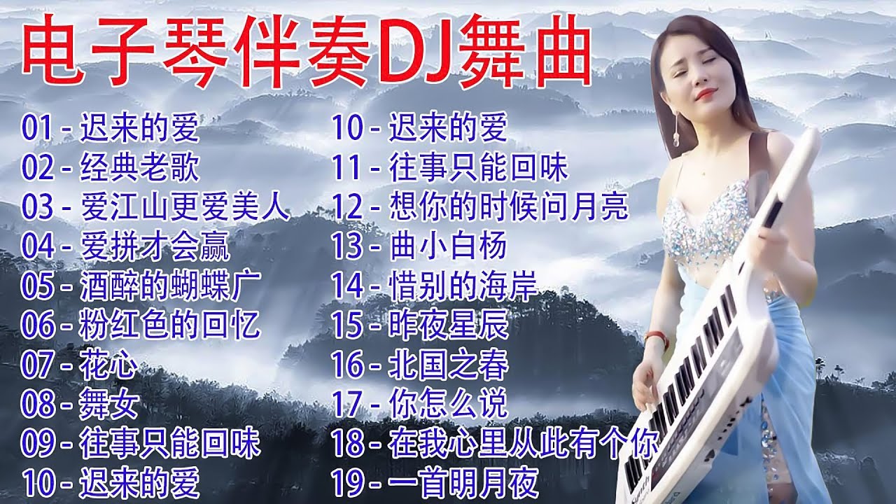 电子琴伴奏DJ节奏纯音乐车载高音质电子琴DJ, Electronic organ accompaniment 🥰 A song Beautiful Melody Soothing sound #1