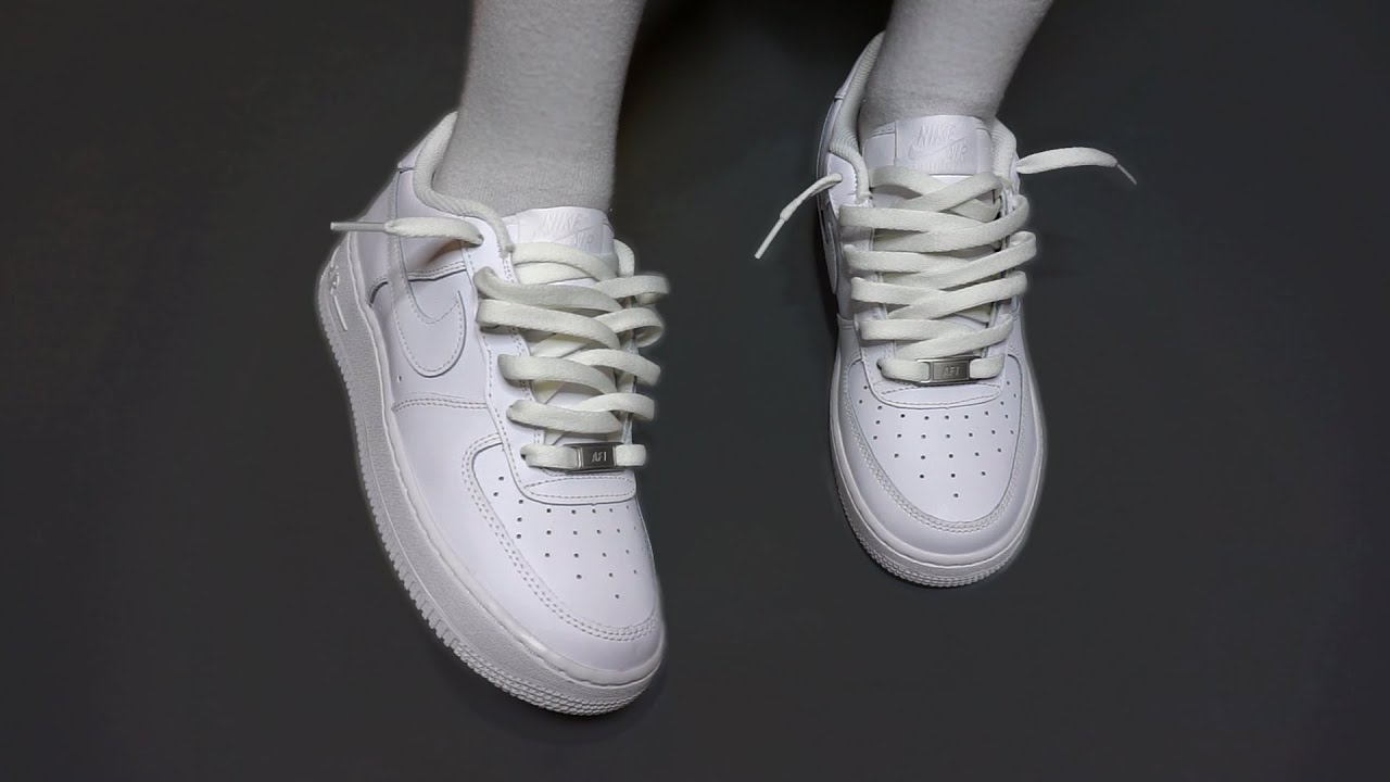How to loosely lace nike air force 1s.