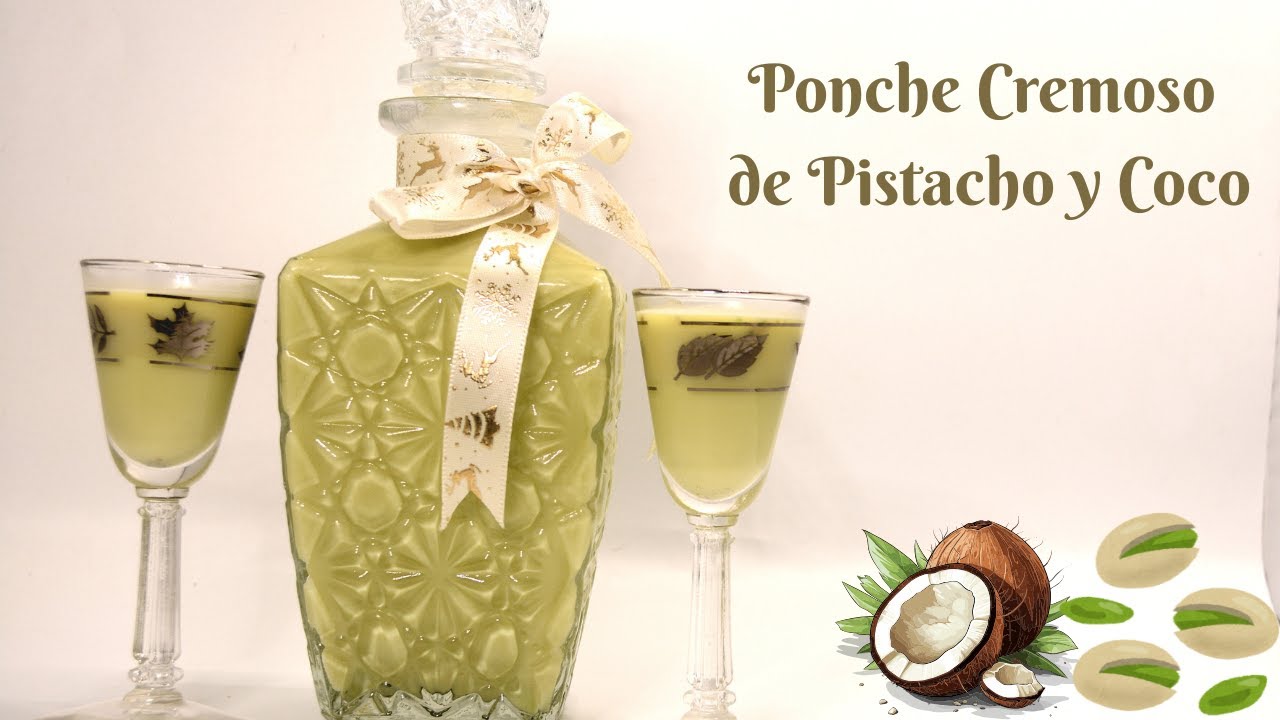 Ponche Cremoso de Pistacho y Coco | Receta Fácil, Gourmet y Perfecta para Navidad