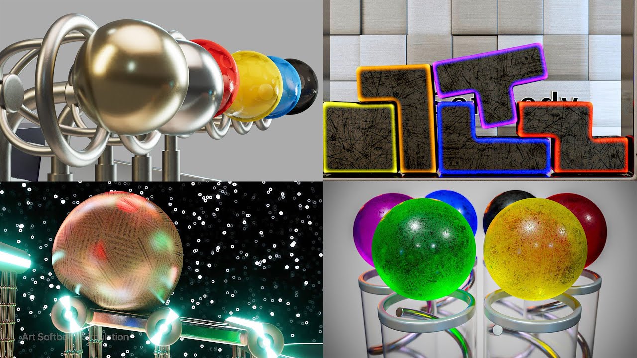 Mix Compilation with Pacman, Tetris and other Who faster Art softbody #2