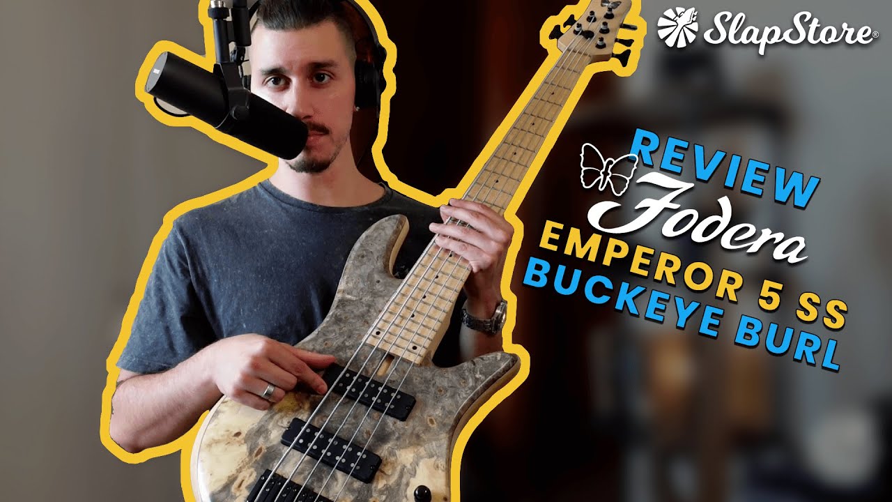 Bass Review: Fodera Emperor 5 Standard Special Buckeye Burl (ft. @DavidVause)