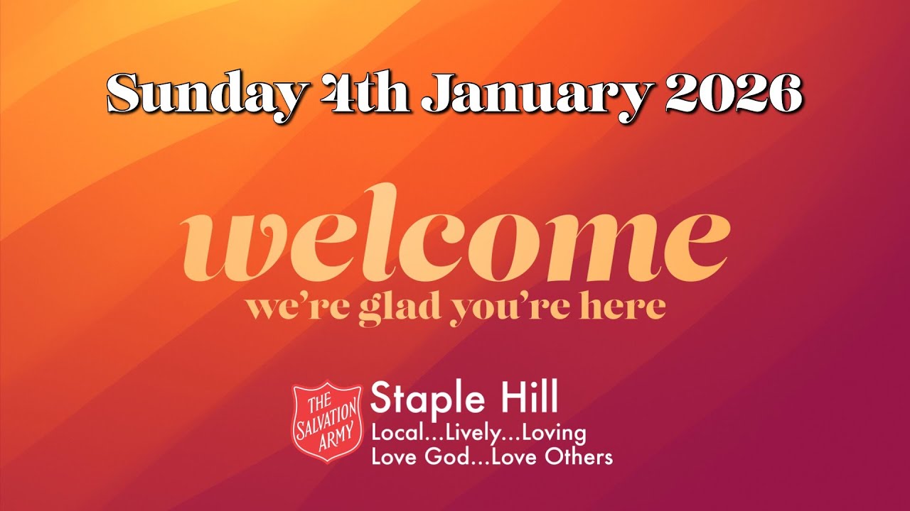 Sunday morning worship with The Salvation Army Staple Hill - 4th January 2026