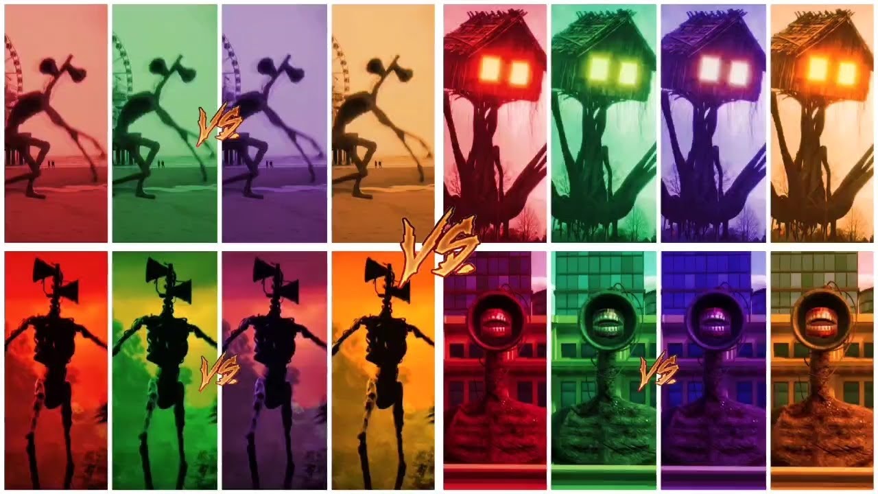 SIREN HEAD - COFFIN DANCE & COLOR FULL SIRENHEADS BATTLE 42