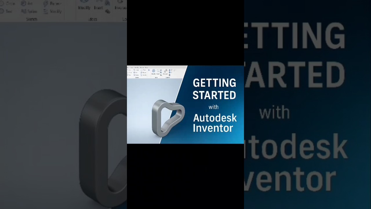 #Getting Started with Autodesk Inventor in 2 min#Inventorshorts