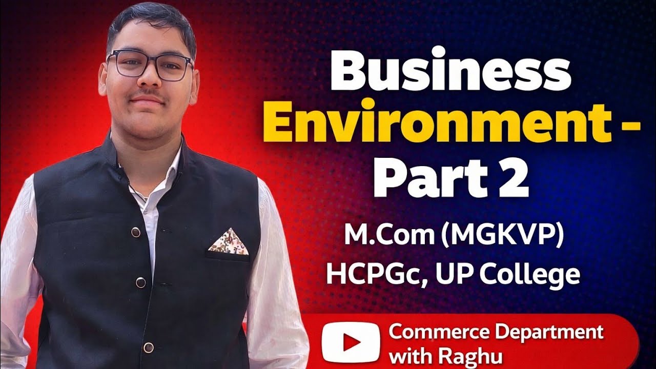 BUSINESS ENVIRONMENT | SET-2 | M.COM  | MGKVP, HCPGC, UP COLLEGE ETC | BY CDR | UNIT -1 |