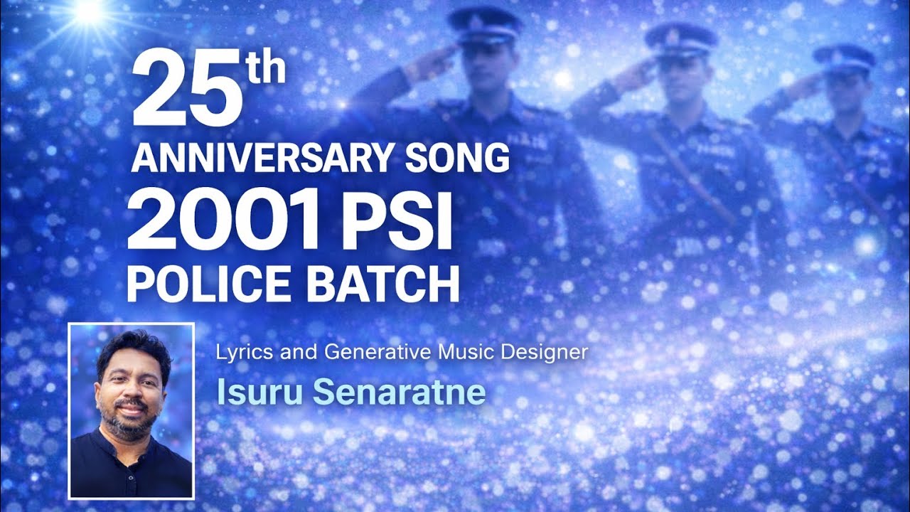 ලෙන්ගතු වී විසිපස් වසරයි  By Isuru Senaratne. 25th Anniversary Song (SL Police) PSI 2001 batch