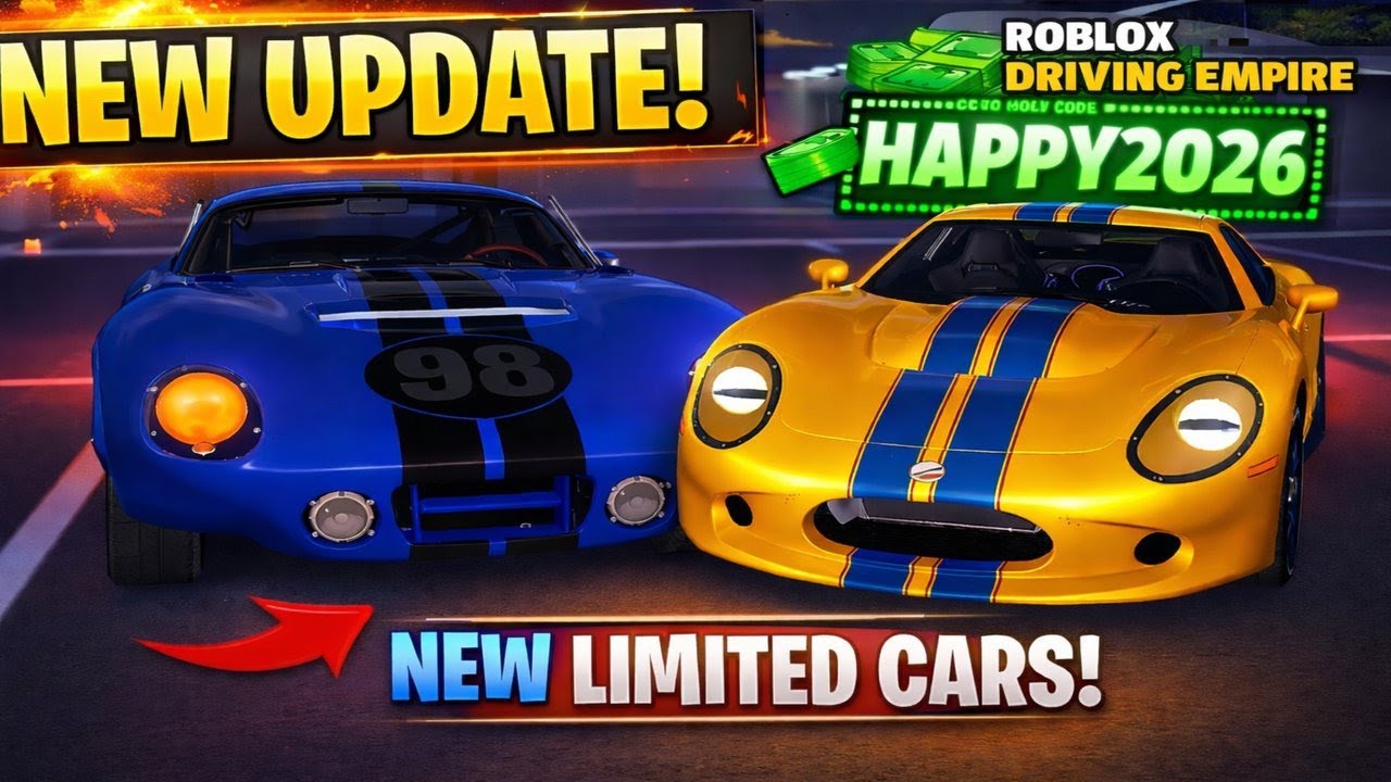 🔥 NEW Driving Empire UPDATE! 2 LIMITED Cars + NEW CODE (HAPPY2026)