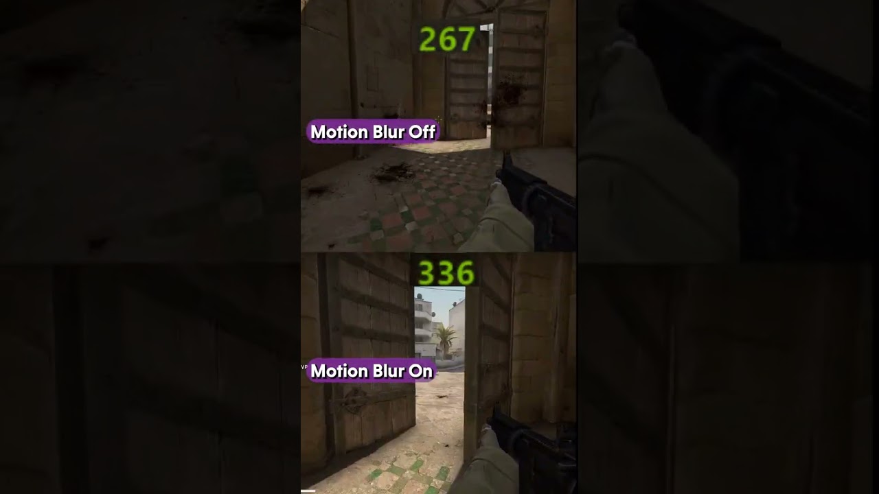 CS:GO Motion Blur On VS Off