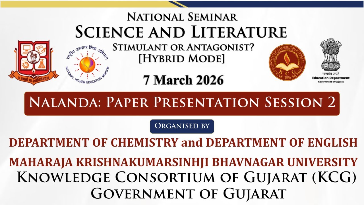 Nalanda Session 2 | National Seminar on Science and Literature | Chemistry - English - MKBU