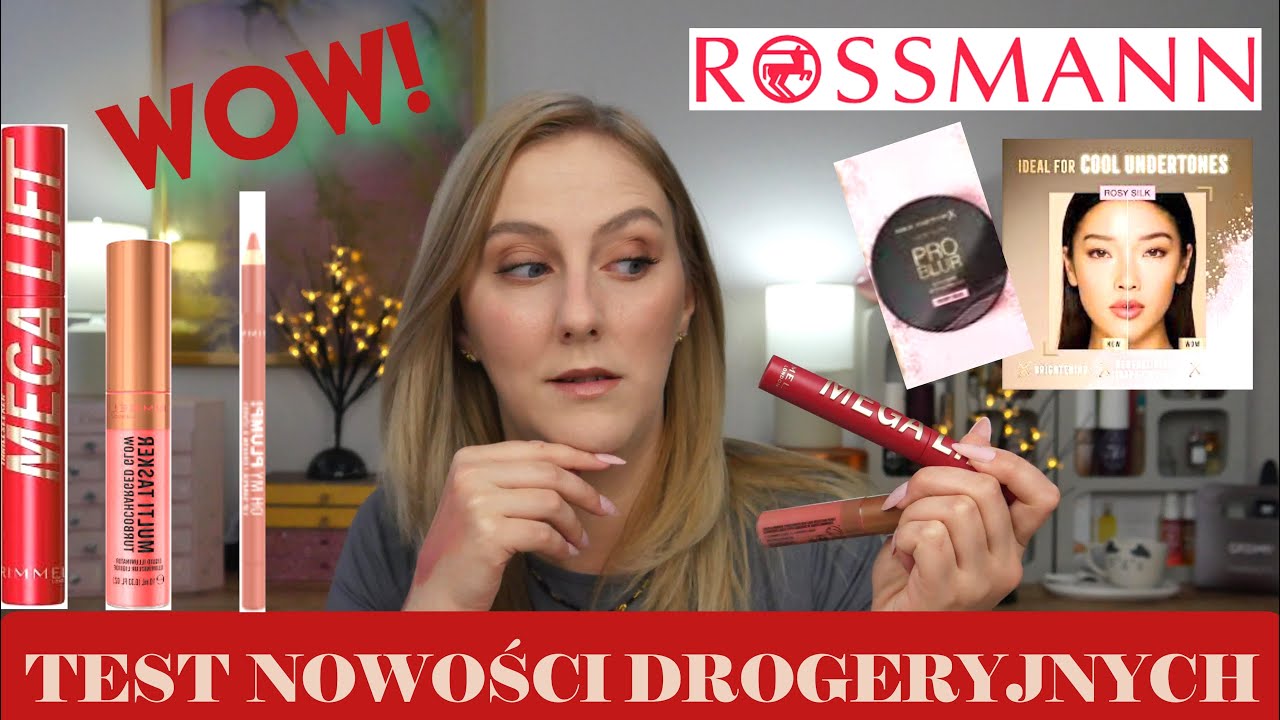 3xWOW! TEST NOWOŚCI ROSSMANN | GENIALNY PUDER i TUSZ, KTÓRY MNIE ZACHWYCIŁ🤩