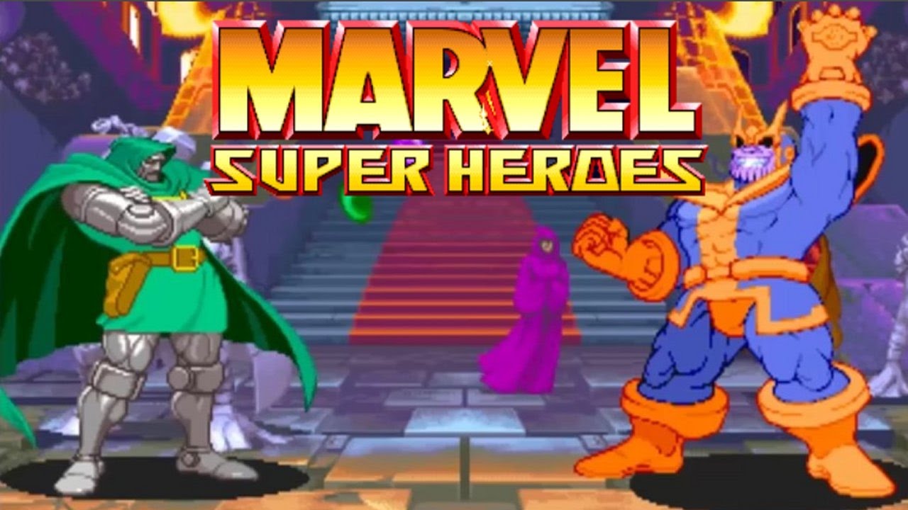 MARVEL SUPER HEROES (ARCADE CPS2) Dr.DOOM Playthrough (Full Gameplay)