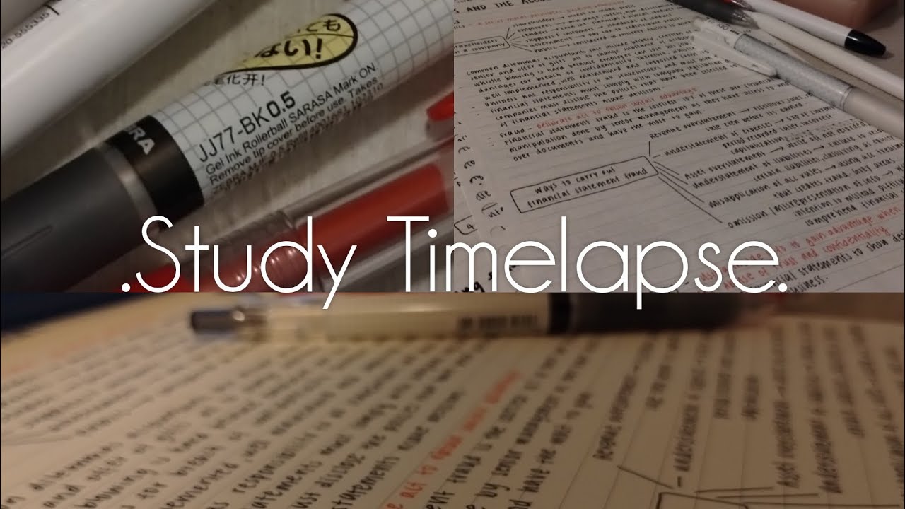 10 Min Relaxing Study Timelapse | ACCA Notes | Notes Compilation.