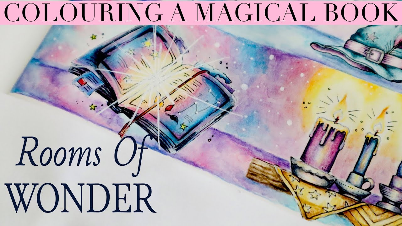 Colouring a Magical Book in Rooms of Wonder Johanna Basford | Polychromos Albrecht Dürer