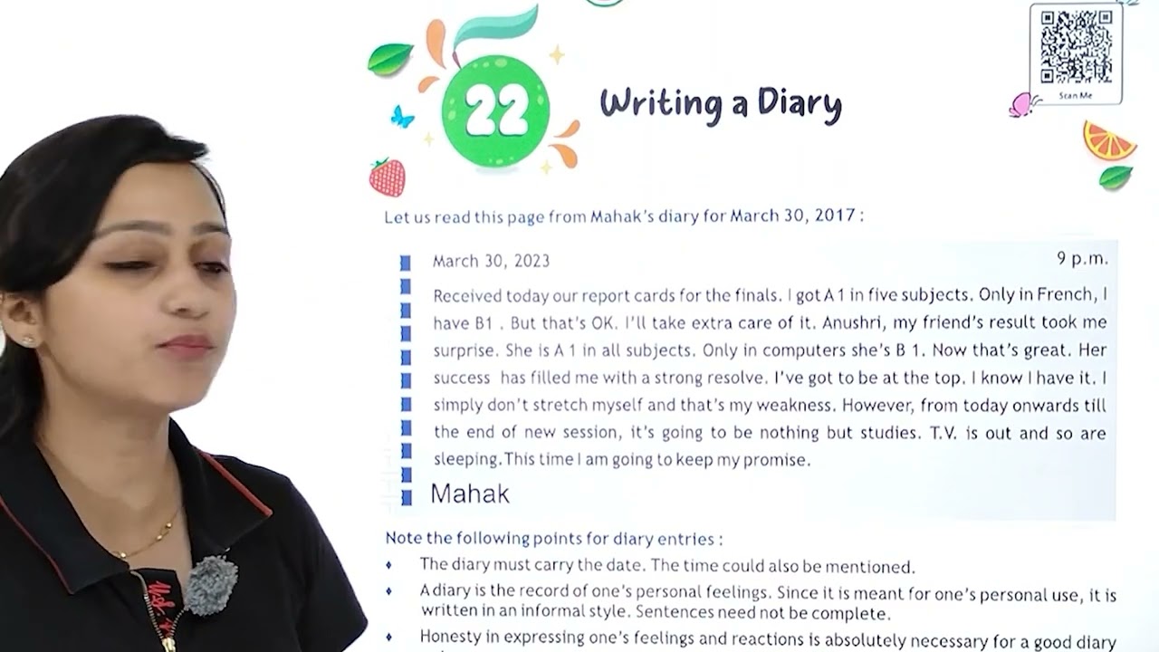 JPEN BOOKS | GRAMMAR-6 | CH-22 : WRITING A DIARY
