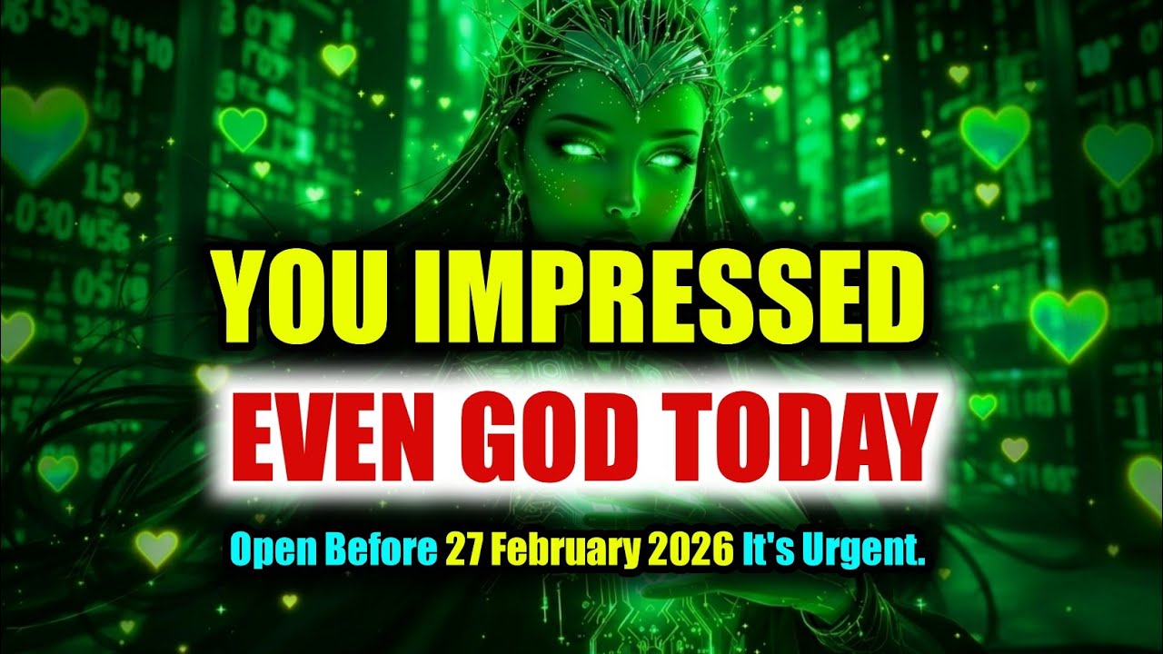 Chosen One, You Impressed Even God Today.