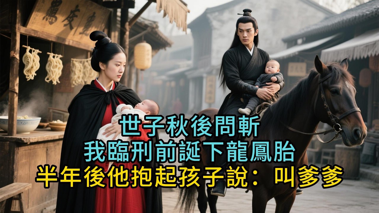 世子秋後問斬，我臨刑前誕下龍鳳胎，半年後他抱起孩子說：叫爹爹