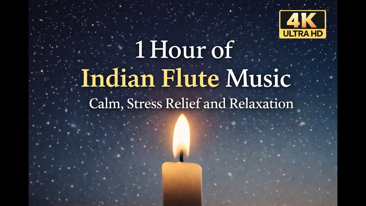 Soothing Indian Flute Music for Meditation, Yoga, Spa & Relaxation  (no ads)