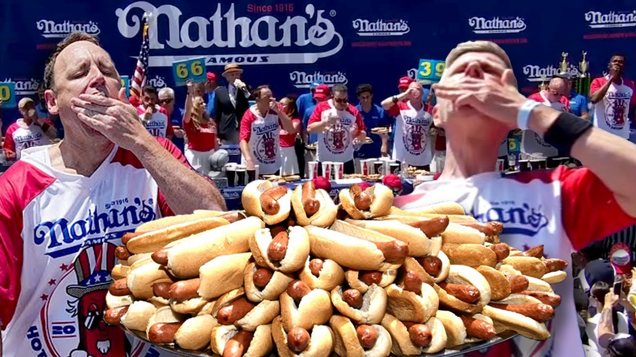 FULL NATHAN'S 4th JULY HOTDOG CONTEST - Max vs Joey Chestnut!