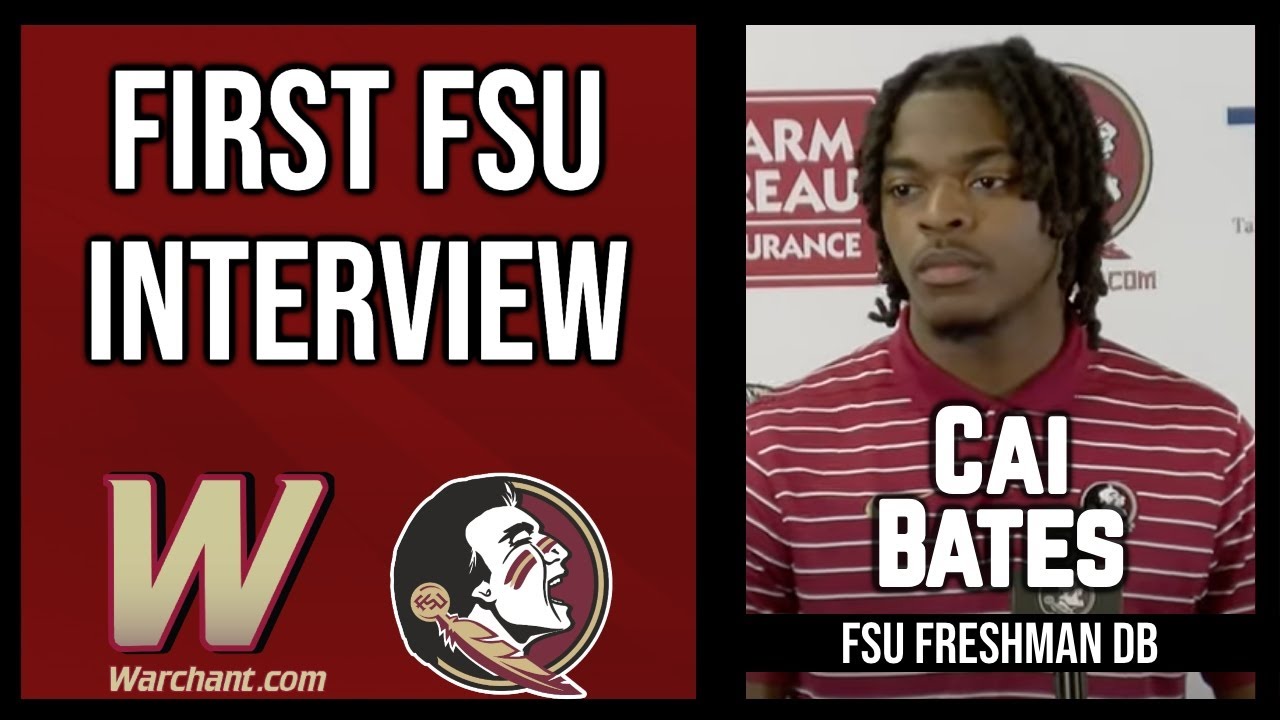 Cai Bates Freshman DB First FSU Interview | FSU Football | Warchant TV #FSU