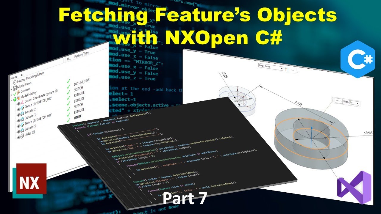 Part 7 : Fetching Feature's Objects with NXOpen C#