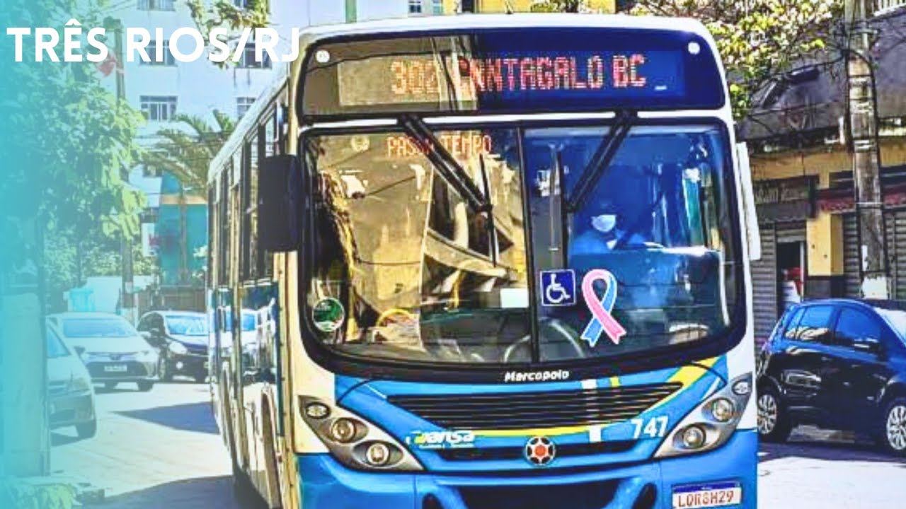 🚍 Linha 302 - Centro x Cantagalo BC | Marcopolo Viale OF-1418 | Três Rios/RJ