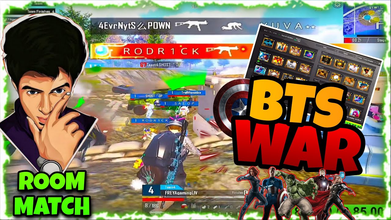 BTS War Room Match #bgmi #bgmilive #madanop #madan #bts