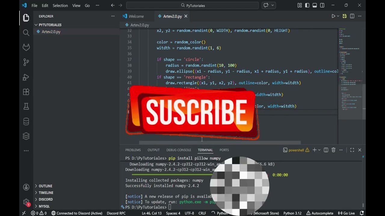 Programé un generador de arte infinito en Python (resultados increíbles)