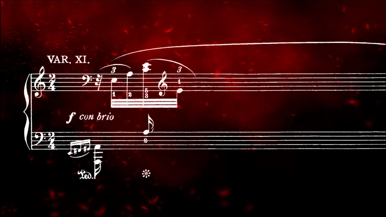 Etude No. 6, Var. 11 - Liszt/Paganini (Animated Sheet Music)