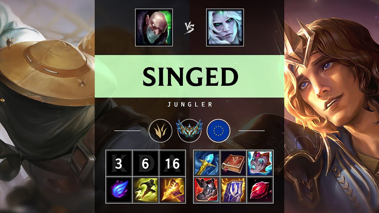 Singed Jungle vs Viego - EUW Challenger Patch 25.19