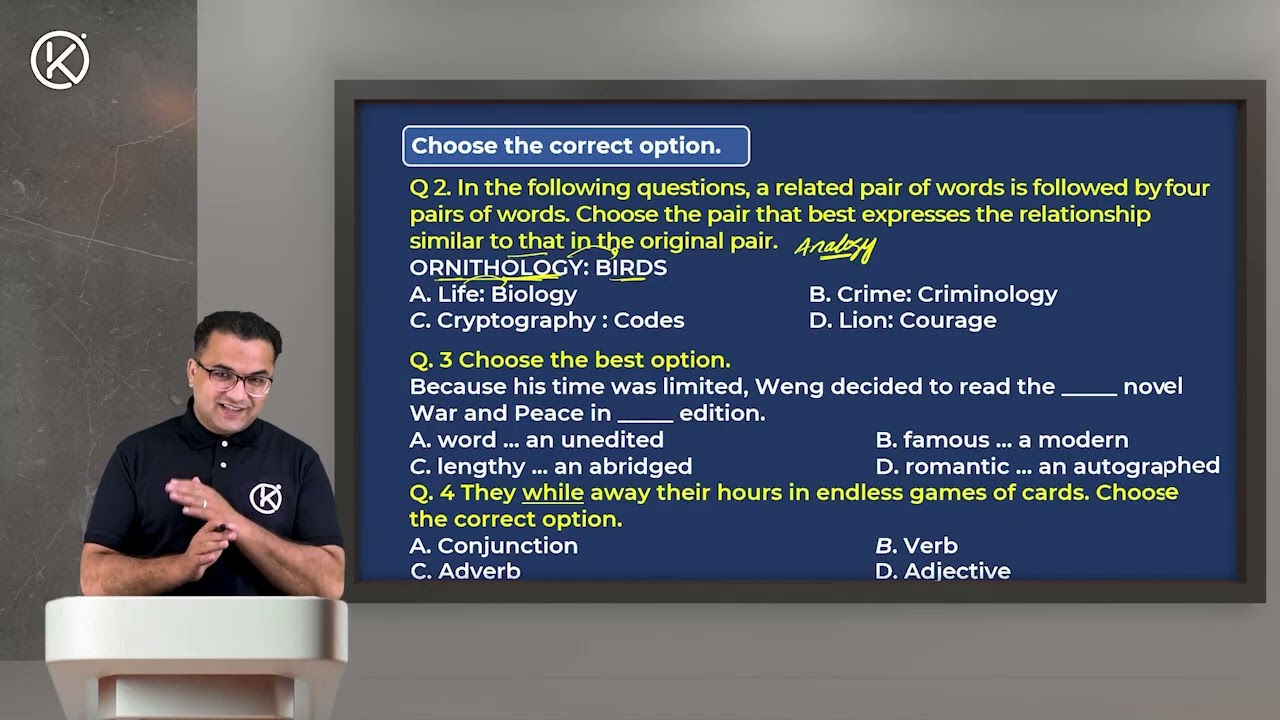 KIPS Virtual - Entry Test Pre Test 2025 Discussion Lecture - English - Study Online