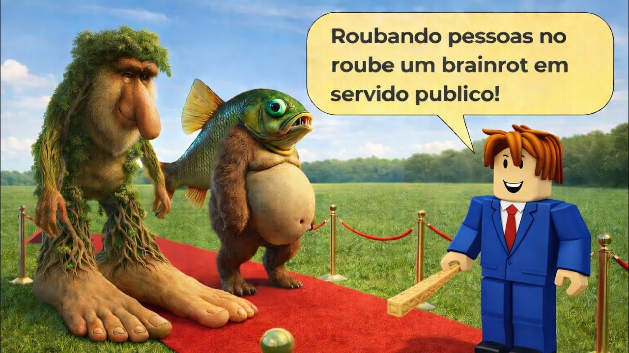 Roubando pessoas no servido publico! no roube um brainrot consegui rouba..