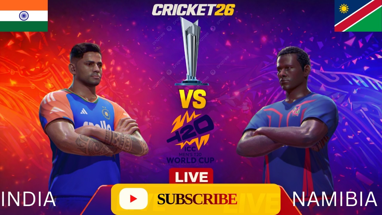 T20 World INDIA vs NAMIBIA Cricket 26 #cricket26 #viral #tredning #worldcup2026