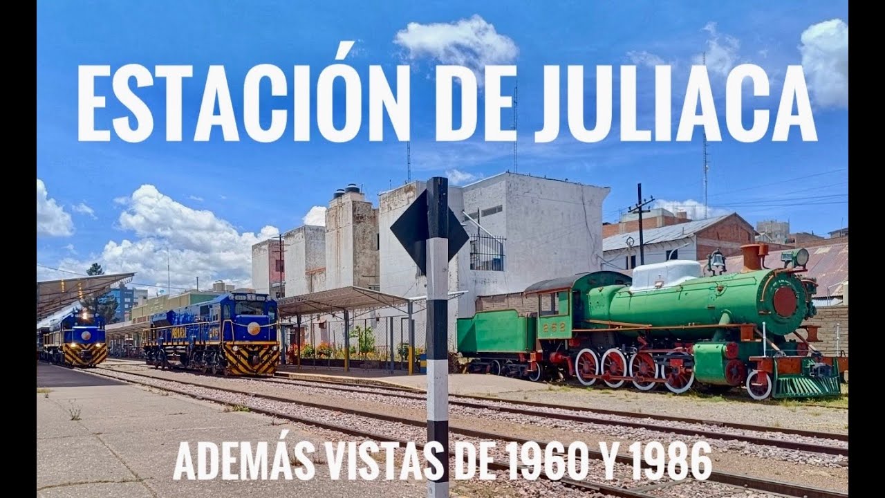 PASANDO POR LA ESTACION JULIACA EN TREN