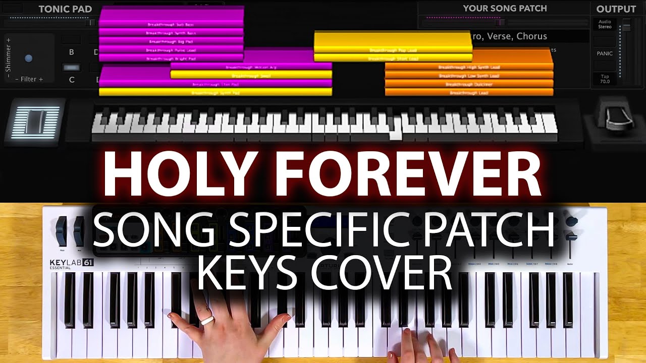 Holy Forever - MainStage patch keyboard cover- Bethel Music