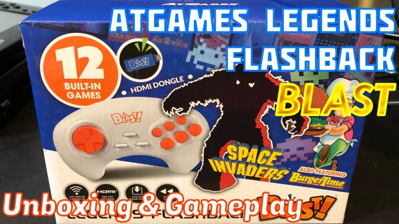 AtGames Atari LEGENDS Flashback BLAST, Unboxing, Gameplay & Review, Space Invaders - Emceemur