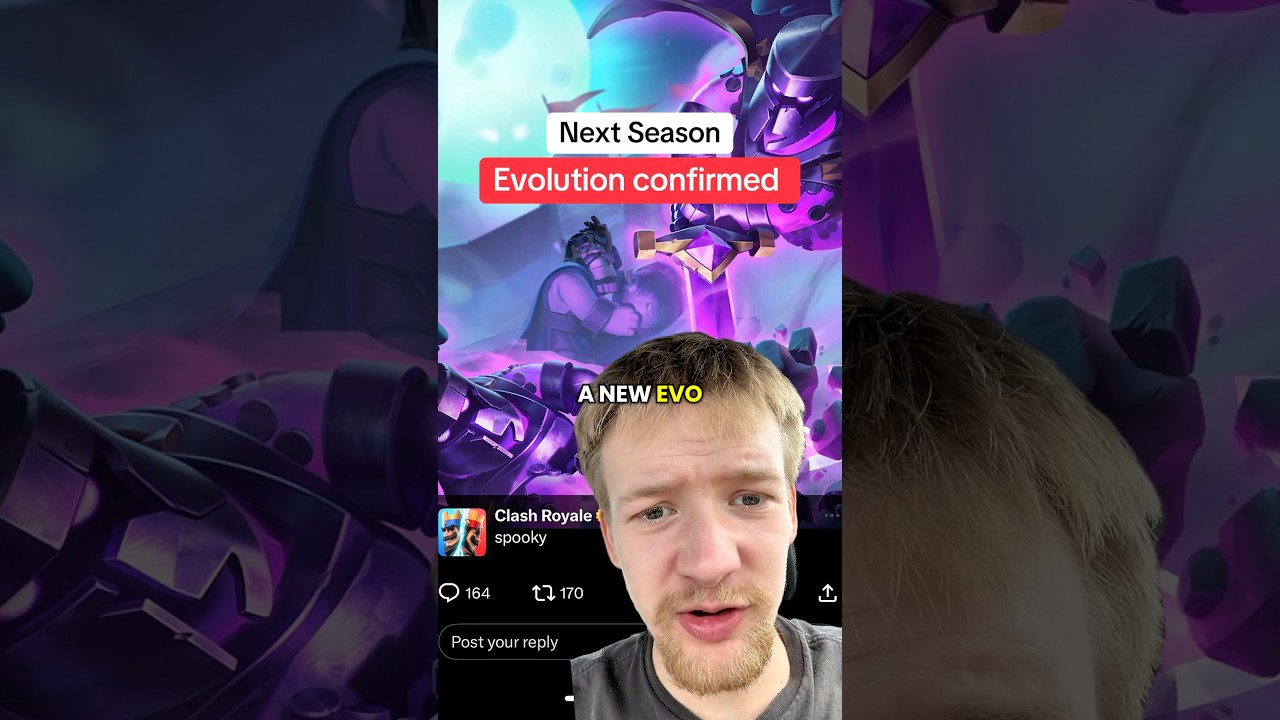 New clash Royale teaser confirms ￼next seasons Evolution #clashroyale #clashroyaleshorts #supercell