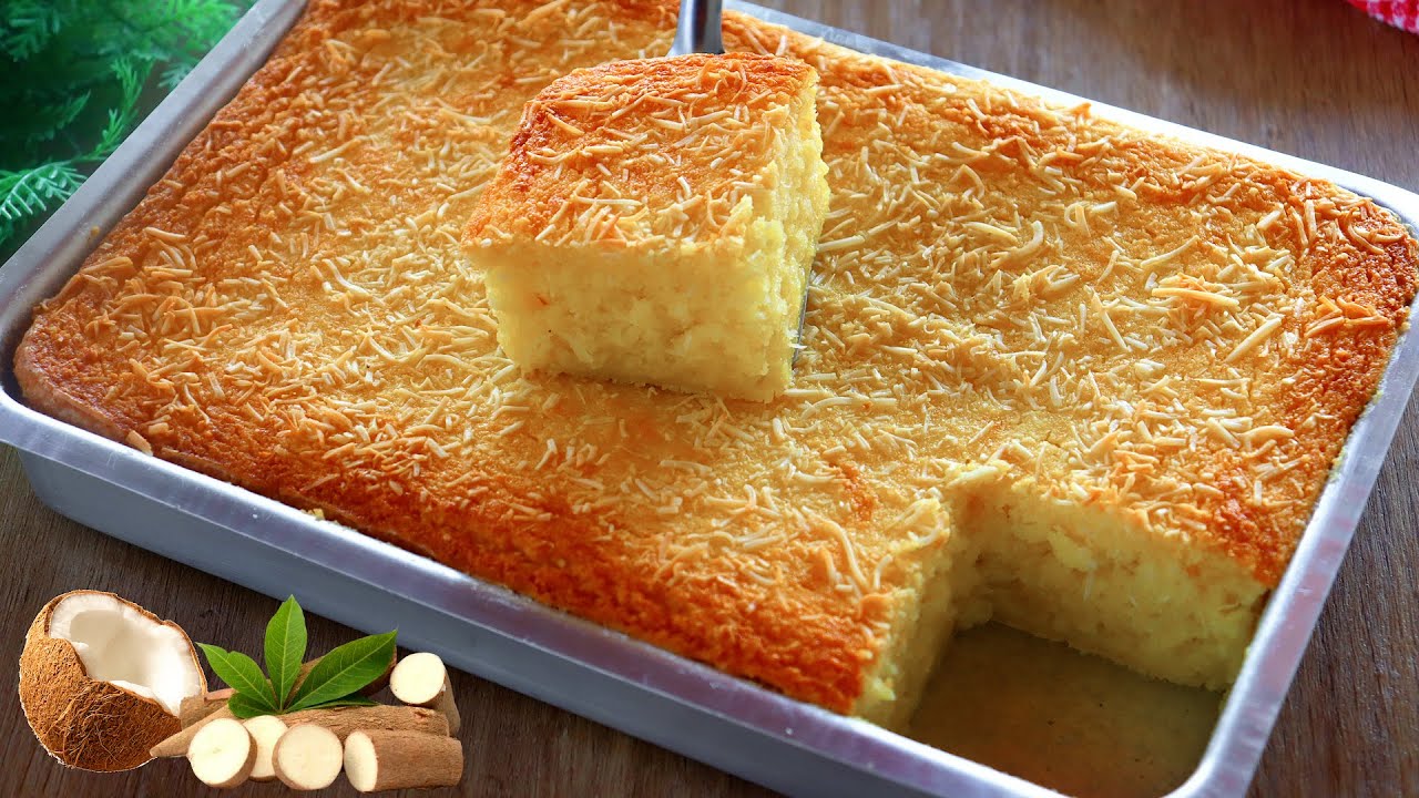NÃO PRECISA RALAR - BOLO DE MANDIOCA COM COCO DELICIOSO