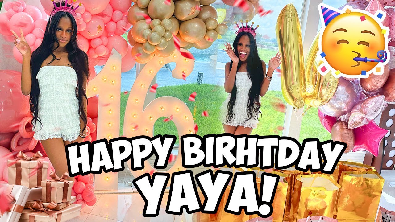WE SURPRISED OUR DAUGHTER YAYA WITH 16 GIFTS FOR HER 16TH BIRTHDAY