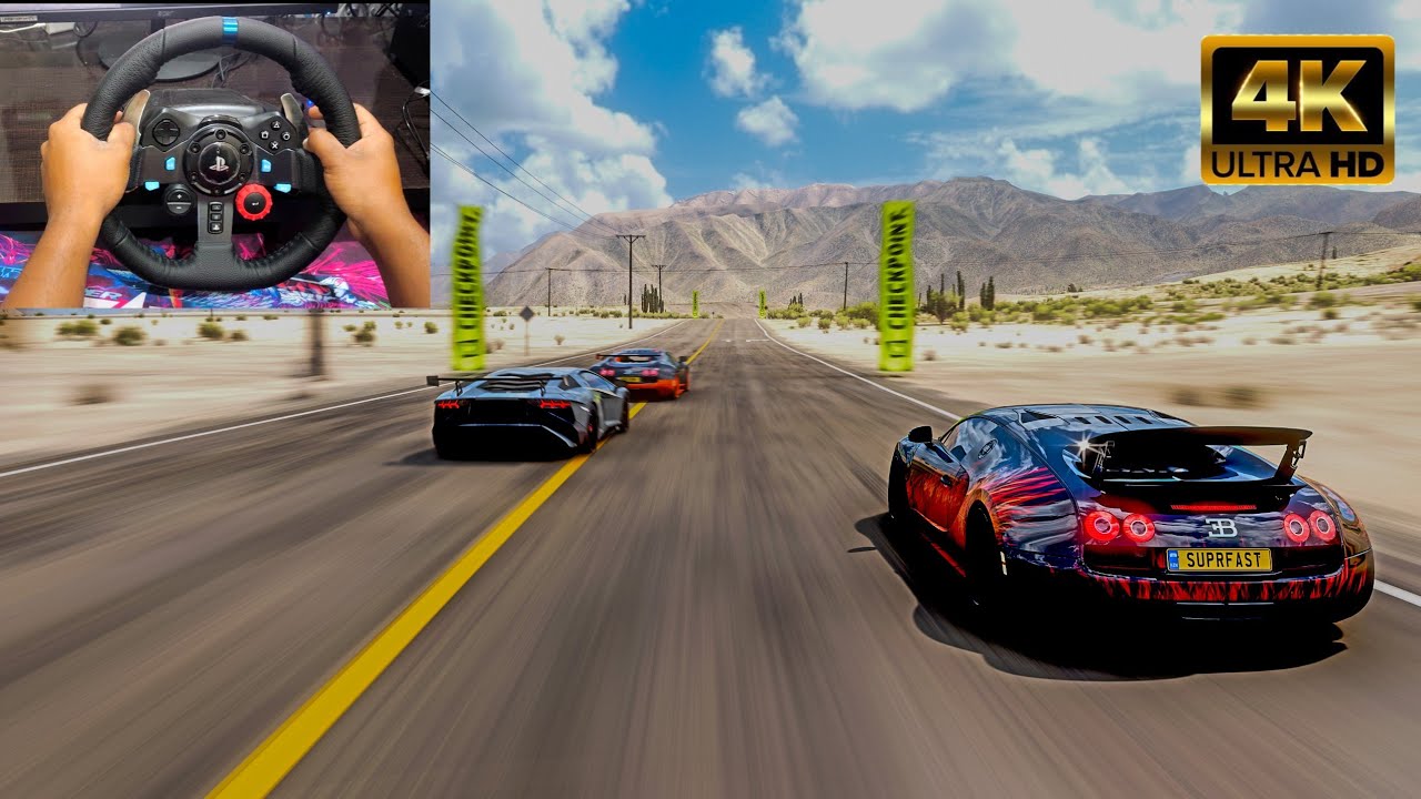 1470HP Bugatti Veyron Super Sport vs Hypercars! 😱 | Forza Horizon 5 Logitech G29 Gameplay