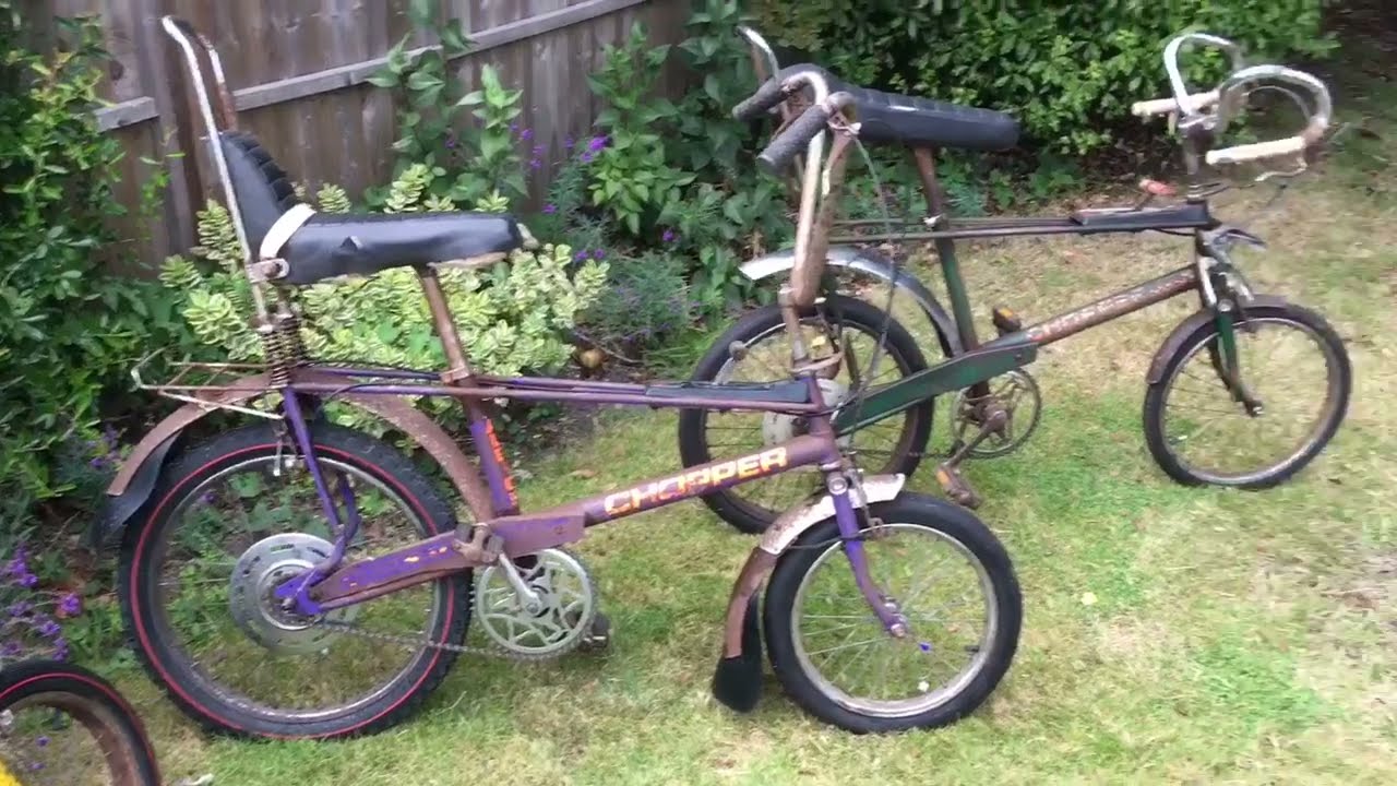 Rusty Raleigh Chopper Mk2- video 2 - Sprint GT & Purple 1973